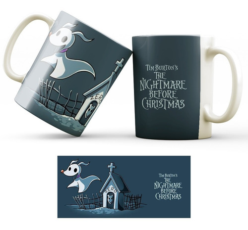 Taza Película El Extraño Mundo De Jack Personaje Zero