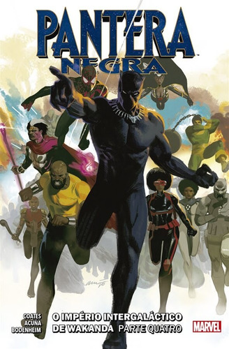 Pantera Negra: Império Intergaláctico de Wakanda Vol.04: Nova Marvel Deluxe, de Coates, Ta-Nehisi. Editora Panini Brasil LTDA, capa dura em português, 2021