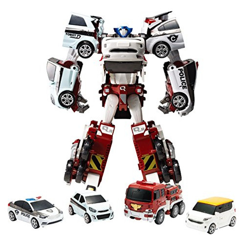 Youngtoys Quatran Coche Robot Transformadora Coche Carã...