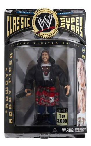 Figura Rowdy Roddy Piper Wwe Classic, Edición Limitada.