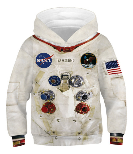 Sudadera Infantil Con Estampado De Astronautas De La Nasa