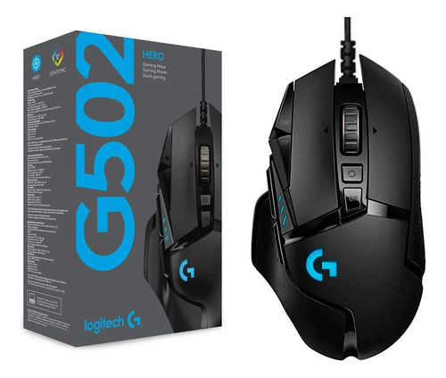 Mouse Gamer Logitech G502 Hero 16000dpi 11bot Rgb Usb Nuevos