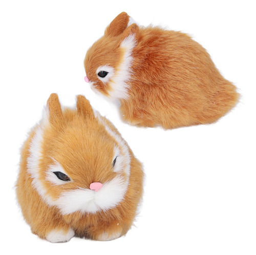 Conejos De Peluche En Miniatura, Material De Felpa De Plásti