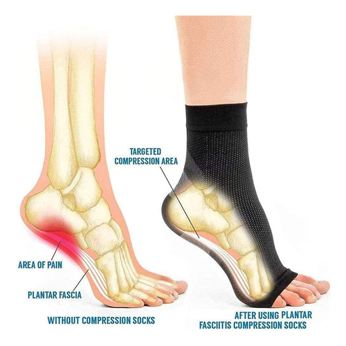 3 Pares De Calcetines Comprex De Compresión Para La Neuropat
