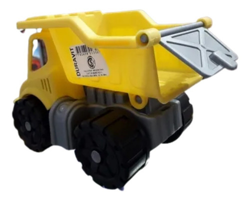 Imagen 2 de 3 de Camion Volcador Duravit Arrastre Infantil Irrompible L Plata