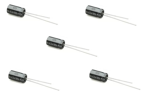 5 Pcs Condensador Electrolitico Capacitor 4.7uf 160v