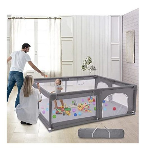 Corralito Grande Para Bebés Y Niños Pequeños (71 X 59 Pulgad