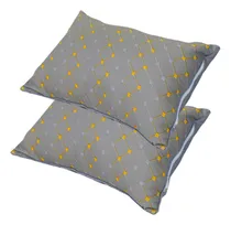 Comprar Juego De 2 Almohadas De Tamaño Estándar, Juego De Almohadas De Cama De Hotel De Lujo Con Relleno Alternativo De Plumón Para Dormir De Lado Y Espalda(gris)
