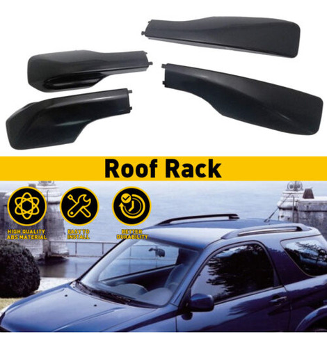 4pcs Black Cover For Toyota Rav4 2001-2006 Roof Rack Rai Ggg