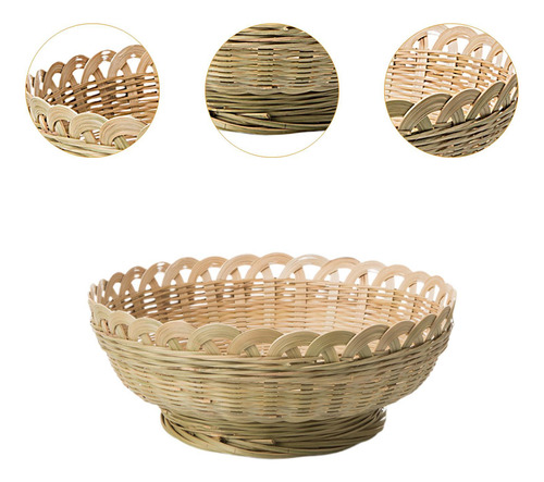 Cesta De Pão Tecido Armazenamento Bin Decoração Grande