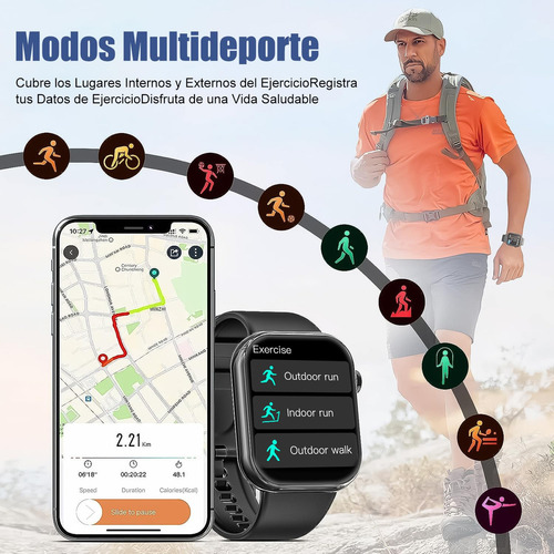 Smartwatch Reloj Inteligente Hombre - Llamadas Bluetooth