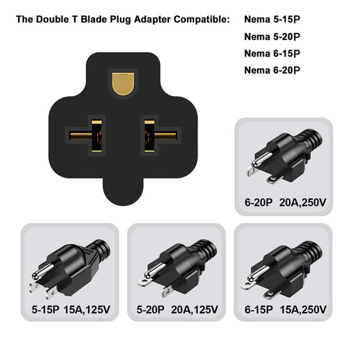 15-ft 12awg Nema 5-20p Cable De Extensión 20 Amp 125v 5-20