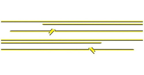 Emblema Adesivo Lateral - Amarelo Fusca 93 94 95 96