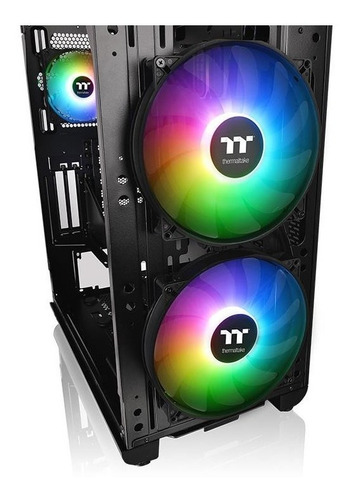 Gabinete Gamer Thermaltake View 37 Tg Argb Black Mid Tower