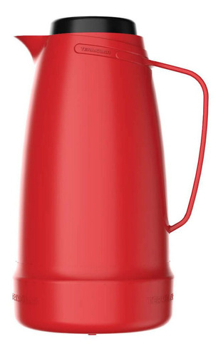 Garrafa Térmica 500ml Ampola De Vidro Vermelho Termolar