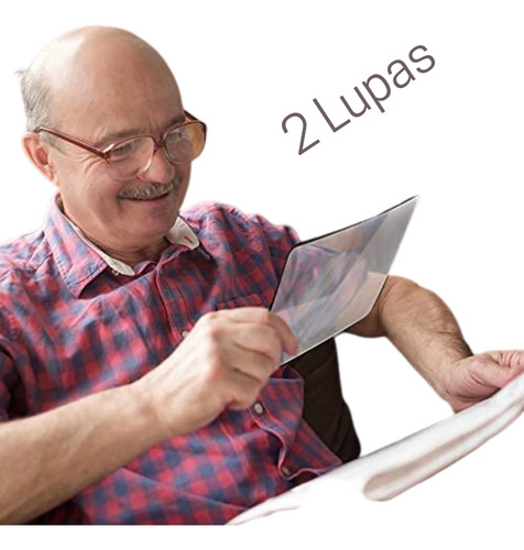 Lupa De Lectura 3x Plana Flexible Ultraliviana Mediana