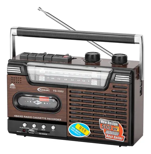 Radio Cassette Vintage ST-2200 – Marque Silver – Fonctionnelle – Look Rétro