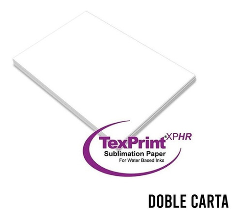 110 Hojas Papel De Sublimacion Doble Carta Texprint Xphr