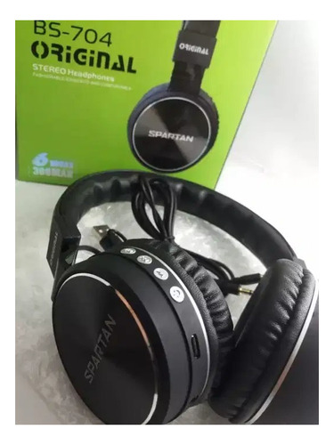 Diadema Auricular Bluetooth Stereo Headphone + Cable Aux Color Negro