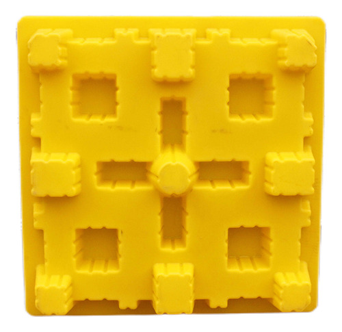 Pallet Anti Derrame Tarima Contención 4 Tambores Con Rejilla Amarillo