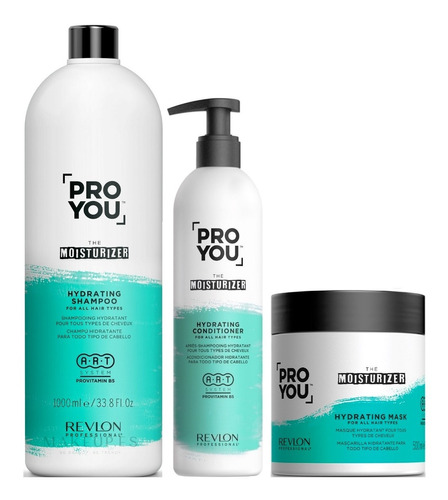 Shampoo Lt + Condit + Masc Revlon Pro You The Moisturizer