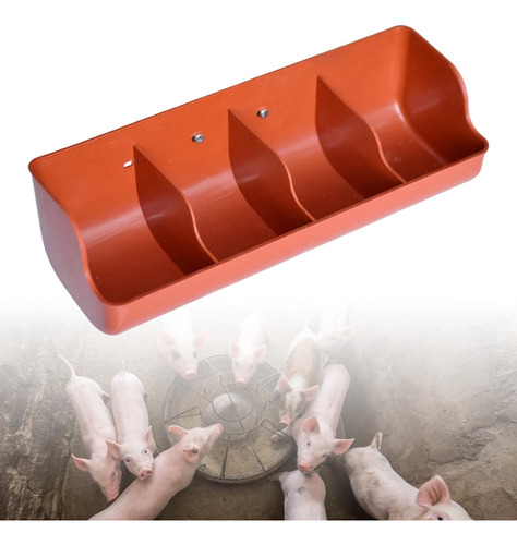Comederos Con Ranuras Para Forraje De 4 Ranuras Rojas