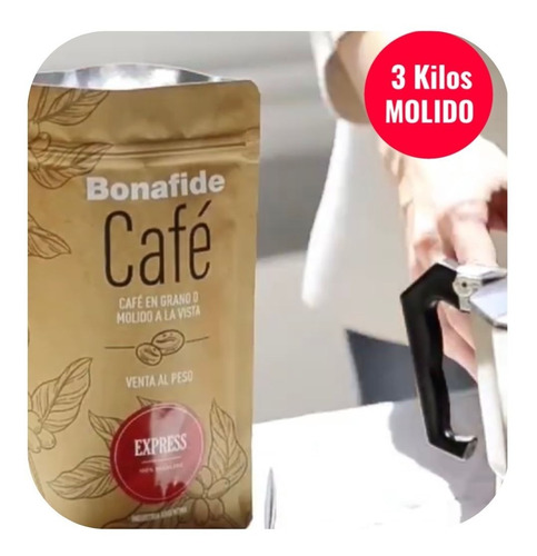   Cafe  Express Bonafide  Molido Pack 3kilos