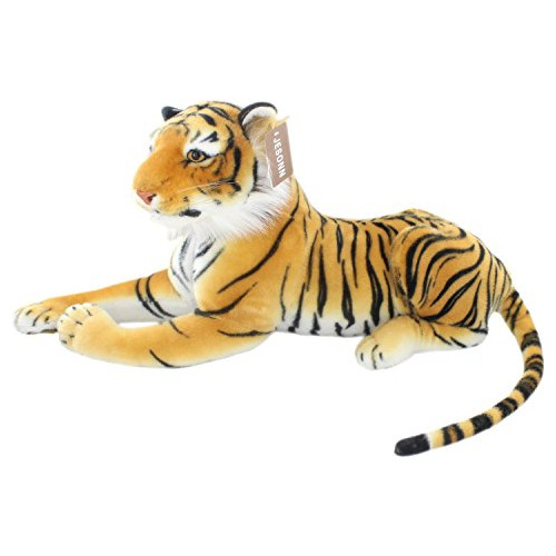 Jesonn Realistic Soft Stuffed Animals Plush Toy Tiger L7qqn
