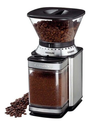 Imagen 3 de 10 de Molino Para Café Cuisinart Dbm-8 18 Niveles Gris