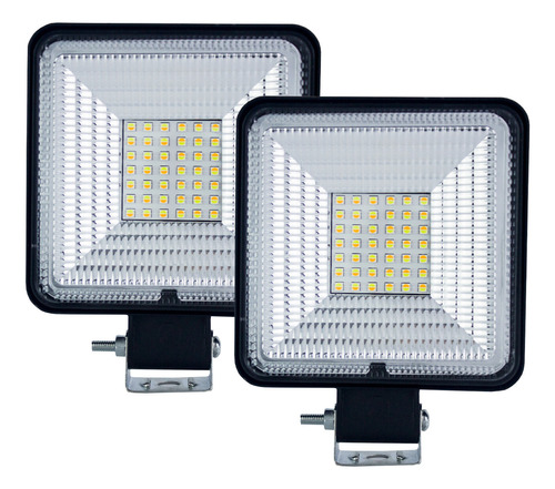 Faros Con Estrobo Luz Blanca Y Ámbar 42 Leds 168w Tunelight