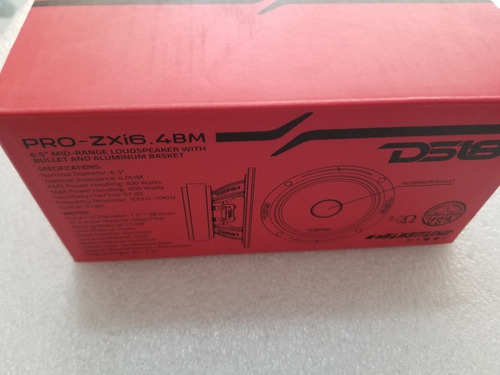 Bocina Medio Rango Ds18 Pro-zxi6.4bm 6.5 PuLG 600w Máx 1 Pza Color Negro