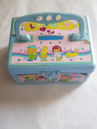 Caja Guarda Cosas Para Nenas Decorada De 10.5x8x5.5plástico 
