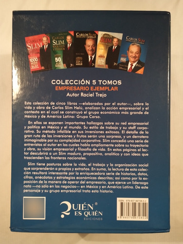Carlos Slim :empresario Ejemplar (Usado)