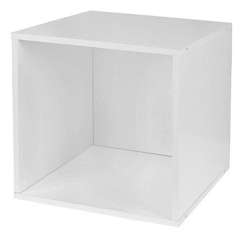 Niche Cubo De Almacenamiento Apilable - Grano De Madera Blan