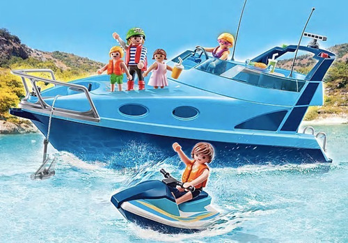 Playmobil Funpark Yate Con Moto De Agua