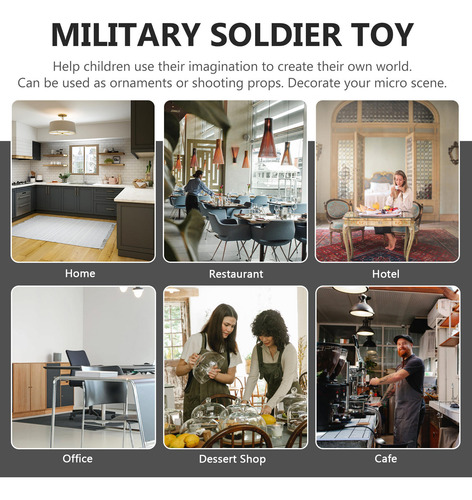 1 Juego De Maquetas De Soldado De Simulación Soldier Playthy