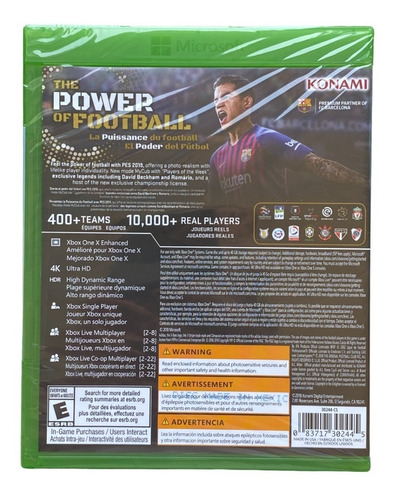 Imagen 3 de 3 de Pro Evolution Soccer 2019 Pes 2019 - Xbox One Disco Físico