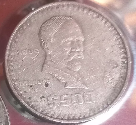 Moneda De  1988 De Madero De 500