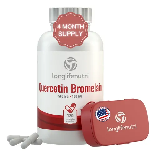 comprar Quercetin 500mg With Bromelain 100mg 120 Vegetarian Capsules
