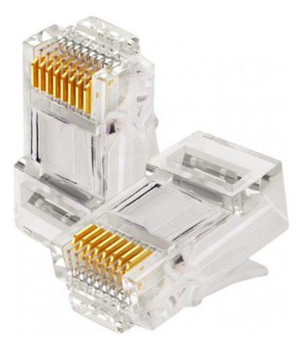 Conector Pug Rj45 Cat5e Paquete X 100 Unidades 3bumen