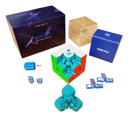 Super Rs3m V2 Ball Core Uv Cubo Rubik 3x3 Moyu Gama Alta