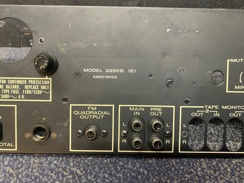Receiver Marantz 2250b Painel Traseiro Usado (Usado)