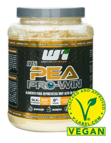 Proteina Arveja Vegana Pea Pro Win 1 Kg. Winkler Nutrition Sabor Natural (Proteína de arveja)