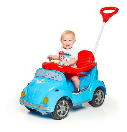 Imagem 4 de 4 de Carrinho De Passeio Com Som 1300 Fouks Azul Calesita