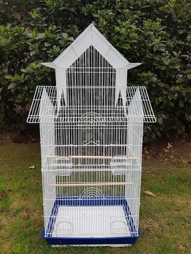 Jaula Pajarera Doble Campanario Medidas 47 X 36 X 100