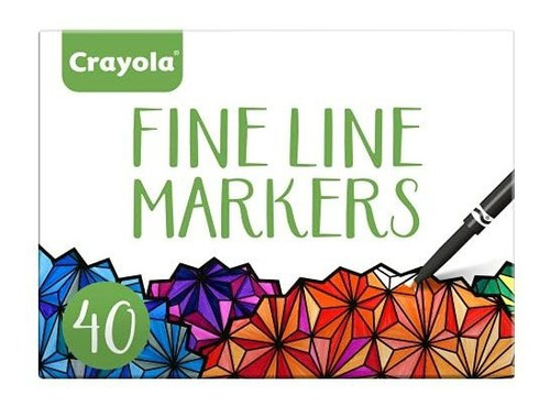 Crayola Fine Line Markers Juego Para Colorear Para Adultos,