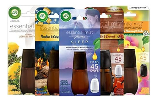 Paquete De 5 Repuestos De Aceite Esencial Para Difusor De Ni