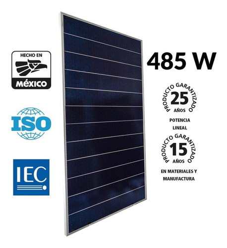 Panel Solar Fotovoltaico De 485 W Monocristalino