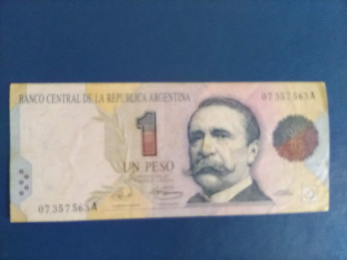 Billetes Antiguos Argentina De 1 Peso  Pellegrini Serie A 