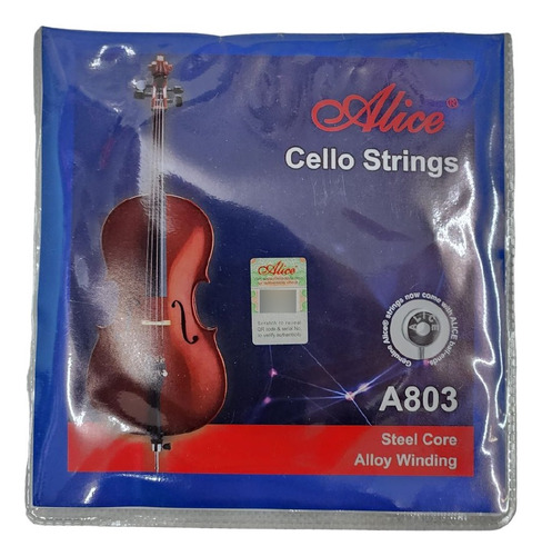 Alice Encordado Cuerdas Violoncello Cello A803 Musicapilar